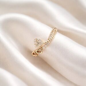 Gold Heart Accent Ring